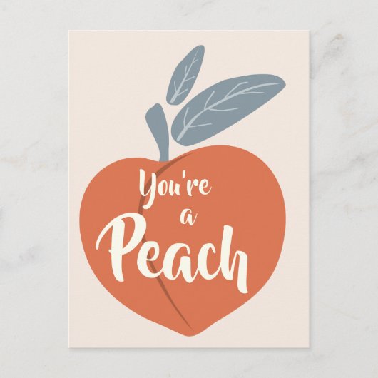Je bent een Peach Briefkaart (Voorkant)
