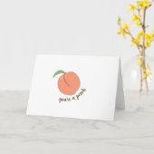 Je bent een peach kaart (Gele Bloem)
