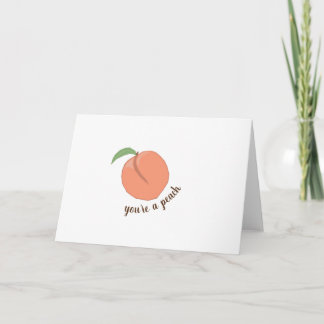 Je bent een peach kaart