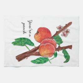 Je bent een Peach Kitchen Towel. Theedoek