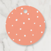 Je bent een Peach rustieke zomer verjaardagsfeest Bedankjes Labels (Achterkant)