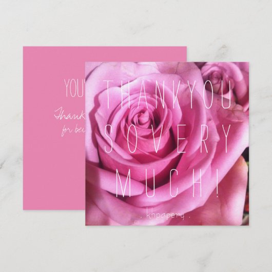 Je bent een Peach. Thank You kaart (Voorkant / Achterkant)