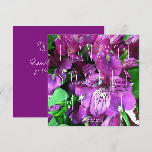 Je bent een Peach. Thank You kaart (Voorkant / Achterkant)