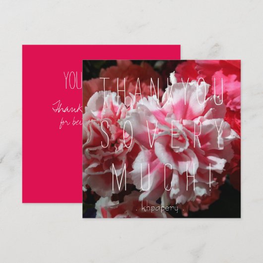 Je bent een Peach. Thank You kaart (Voorkant / Achterkant)