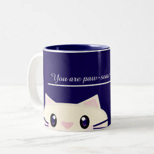 Je bent een Poot-some Cartoon Kat Cozy Coffee Mok