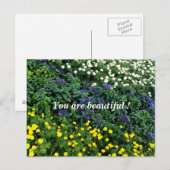 Je bent een prachtig Garden Photo Briefkaart (Voorkant / Achterkant)