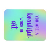 Je bent een prachtig werk van Art Magnet Magneet (Horizontaal)