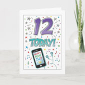 JE BENT EEN "PRE-TIENER" EN "12 JAAR OUD" KAART (Voorkant)