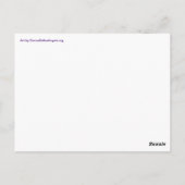 Je bent een Rainbow Hearts Art Briefkaart (Achterkant)