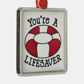 Je bent een redder metalen ornament (Rechts)