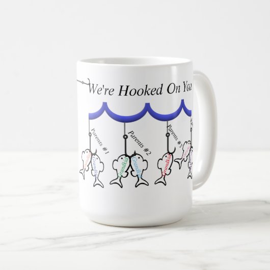 Je bent een "Reel"-koel opa/gehookt op je Mok (Voorkant rechts)