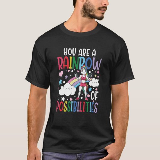 Je bent een regenboog van mogelijkheden t-shirt (Voorkant)