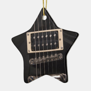 Je bent een Rock Star Black Electric Guitar String Keramisch Ornament