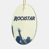 Je bent een Rockstar. Keramisch Ornament (Links)