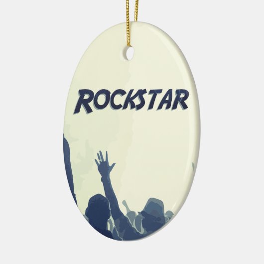 Je bent een Rockstar. Keramisch Ornament (Links)