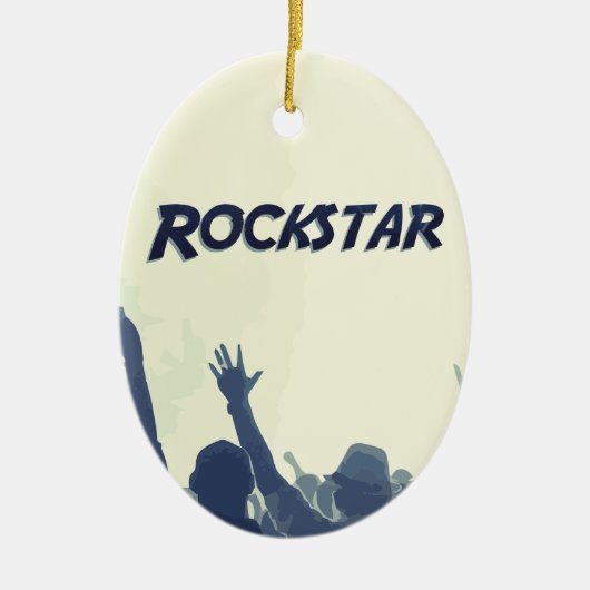 Je bent een Rockstar. Keramisch Ornament (Voorkant)