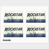 Je bent een Rockstar! Rechthoekige Sticker (Vel)