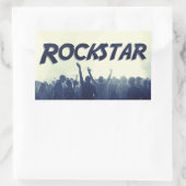Je bent een Rockstar! Rechthoekige Sticker (Tas)
