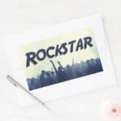 Je bent een Rockstar! Rechthoekige Sticker (Envelop)