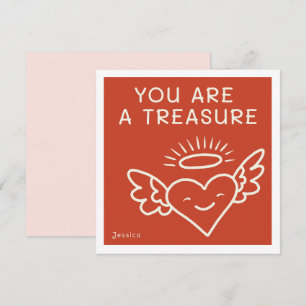 Je bent een schat Robijnen Valentijnsdag Feestdagenkaart