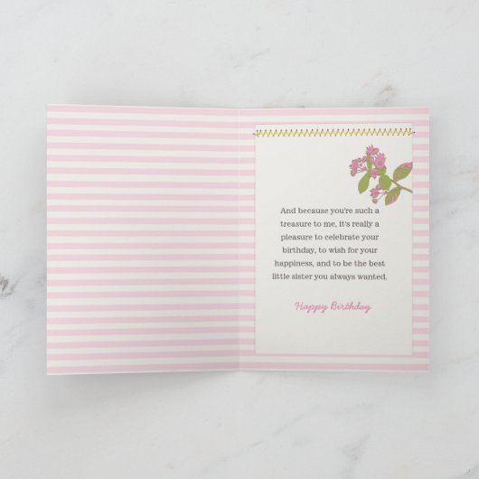 Je bent een schat | Verjaardag Kaart voor zus (Binnen)