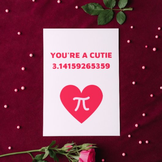 Je bent een schattige pi feestdagenkaart