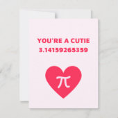 Je bent een schattige pi feestdagenkaart (Voorkant)