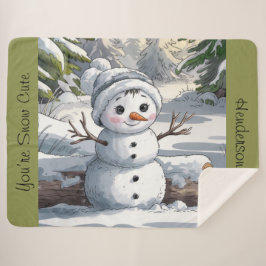 Je bent een schattige sneeuw sherpa deken