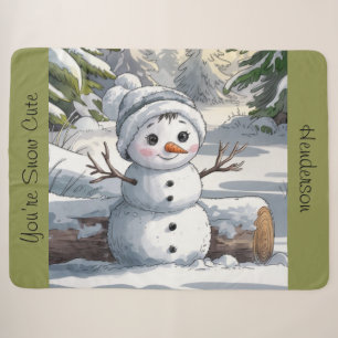 Je bent een schattige sneeuw sherpa deken