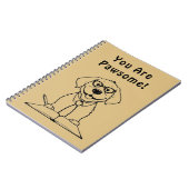 Je bent een Schattigee hond die schrijft Notitieboek (Linkerzijde)