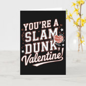 Je bent een Slam Dunk Valentijn romantisch basketb Kaart (Gele Bloem)