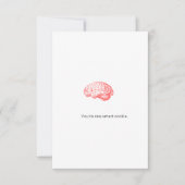 Je bent een slim koekje bedankkaart (Voorkant)