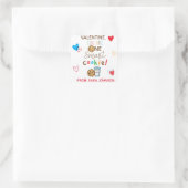 Je bent een slimme Valentijnsdag Vierkante Sticker (Tas)