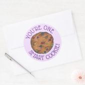 Je bent een Smart Cookie Teacher Homework School Ronde Sticker (Envelop)