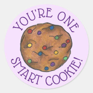 Je bent een Smart Cookie Teacher Homework School Ronde Sticker