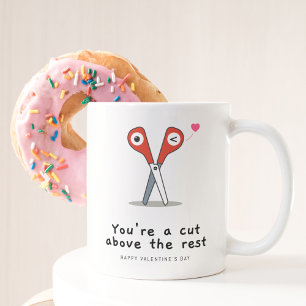 Je bent een snee boven de rest gelukkige Valentijn Tweekleurige Koffiemok