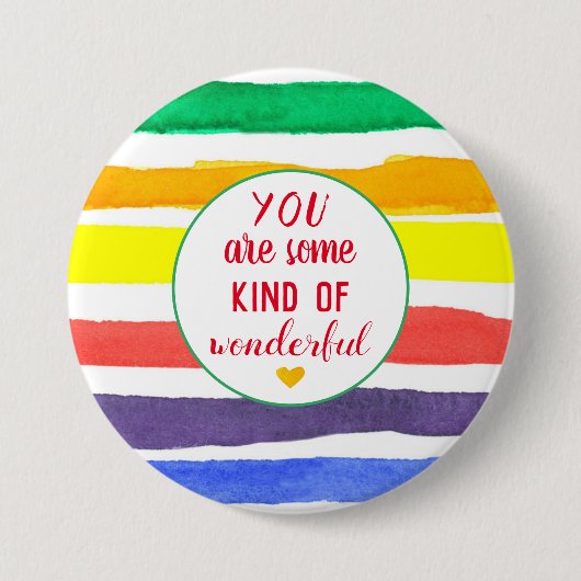 Je bent een soort prachtige positieve woorden ronde button 7,6 cm (Voorkant)