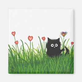 Je bent een soort Valentijn Fuzzy Cat van Bihrle Magneet