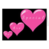 Je bent een speciale liefdesKaart met hart romanti (Voorkant Horizontaal)