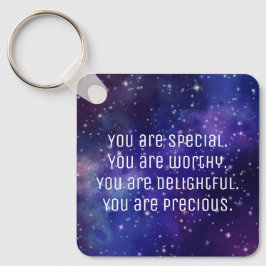 "Je bent een speciale" positieve bevestigende Sleu Sleutelhanger