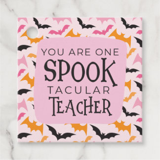 Je bent een spookachtige leraar bedankjes labels