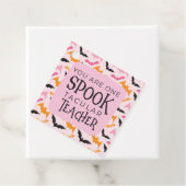 Je bent een spookachtige leraar bedankjes labels (In situ)