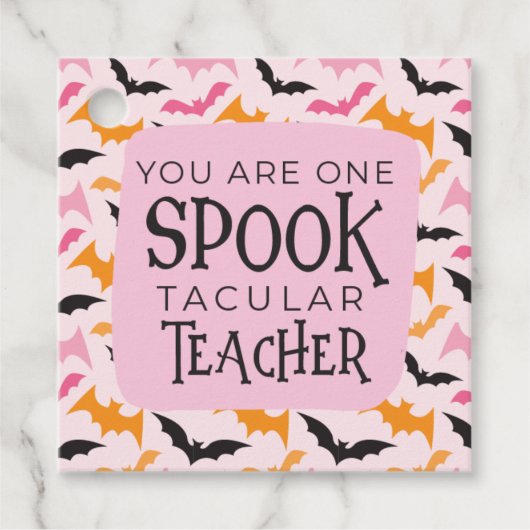 Je bent een spookachtige leraar bedankjes labels (Voorkant)