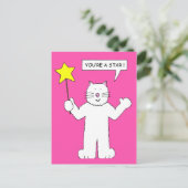 Je bent een Star Cat Humor Briefkaart (Staand voorkant)