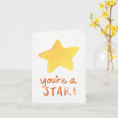 Je bent een Star Note-Kaart Kaart (Gele Bloem)