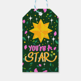 Je bent een Star Pink Cadeaulabel
