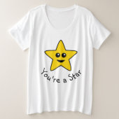 Je bent een Star Plus-formaat T-Shirt (Design voorkant)