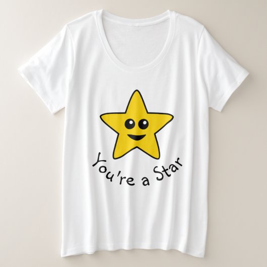 Je bent een Star Plus-formaat T-Shirt (Design voorkant)