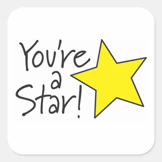 Je bent een Star sticker (Voorkant)