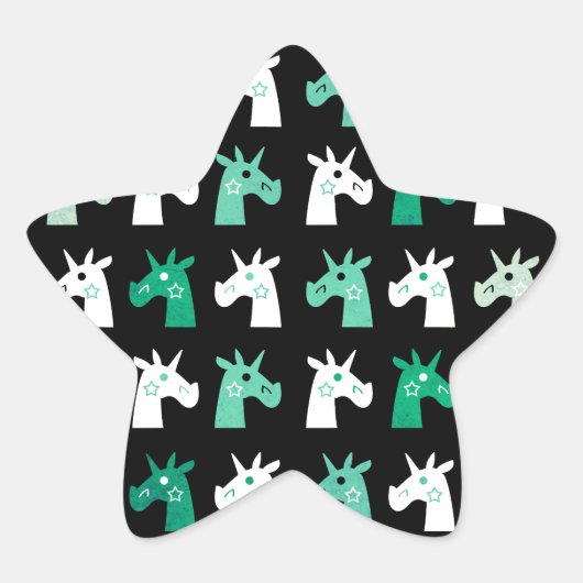 Je bent een Star Unicorn Ster Sticker (Voorkant)